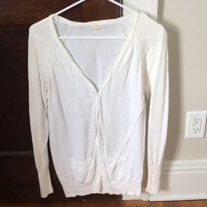 J.Crew white Cardigan - Size M